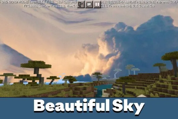 Beautiful Sky Texture pack for Minecraft PE