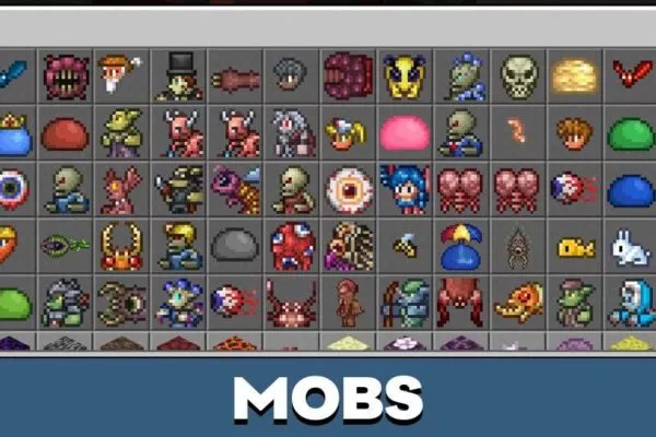 Mobs from Terraria Mod for Minecraft PE