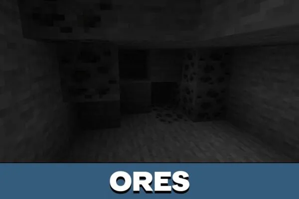 Ores from Night Vision Texture Pack for Minecraft PE