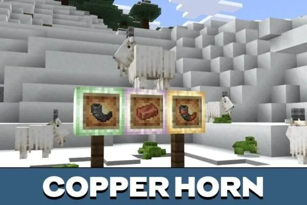 Copper Horn in Minecraft PE 1.19