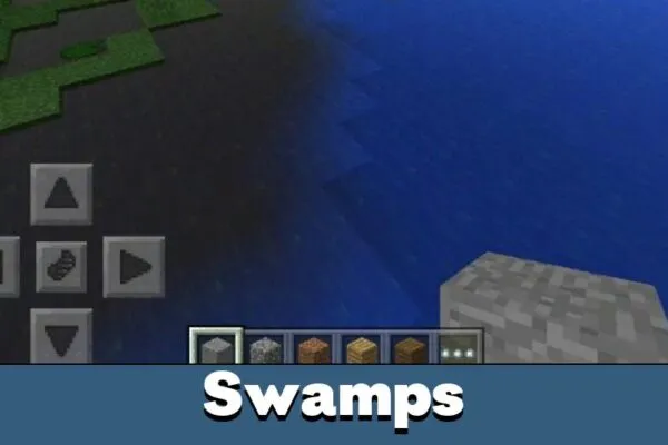 Swamps in Minecraft PE 0.10.5