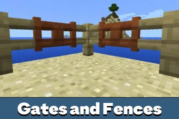 Gates and Fences in Minecraft PE 0.10.5