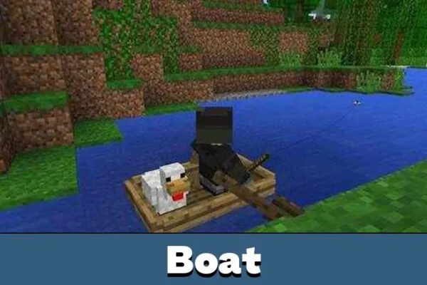 Boat in Minecraft PE 0.11