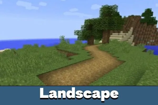 Landscape in Minecraft PE 0.11