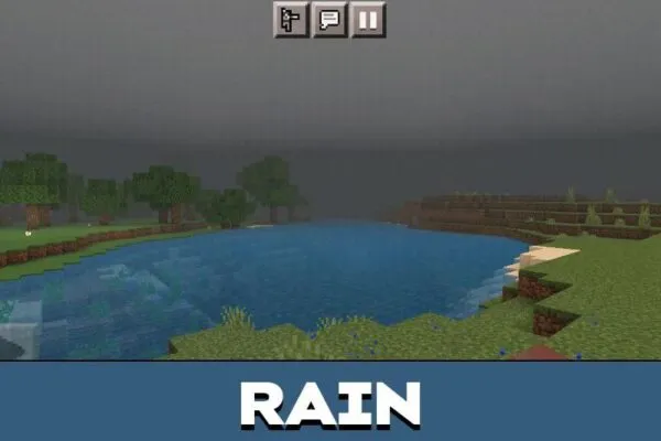 Rain in Sildurs basic shaders for Minecraft PE