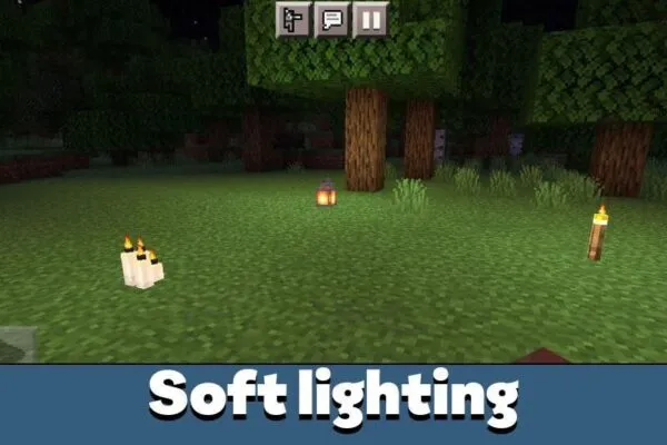 Soft lighting in Sildurs basic shaders for Minecraft PE