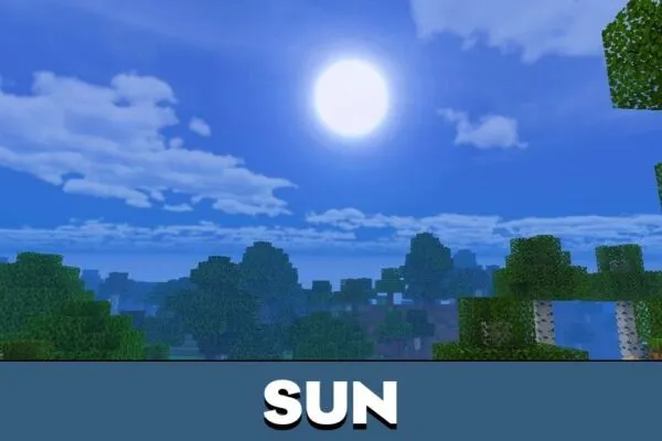 Sun from BSFBE Shader for Minecraft PE