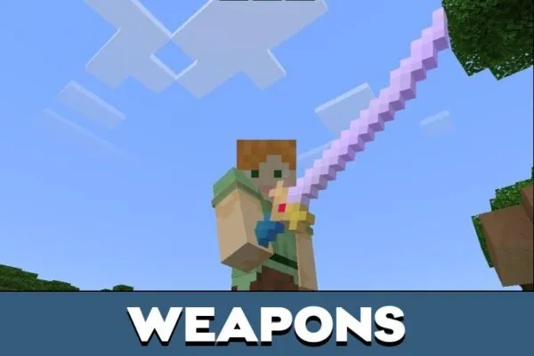 Weapons from Jojo Mod for Minecraft PE