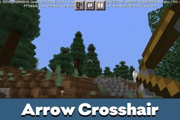 Arrow Crosshair Texture Pack for Minecraft PE