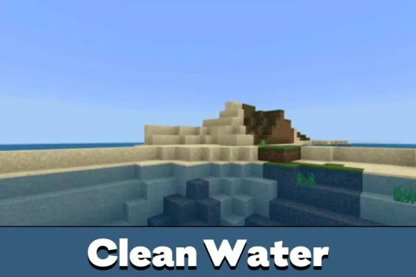 Clean Water in Water Texture Pack for Minecraft PE