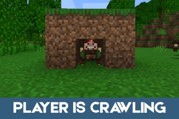 Crawling Sit Mod for Minecraft PE