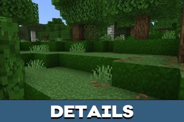 Details from Grass Texture Pack for Minecraft PE
