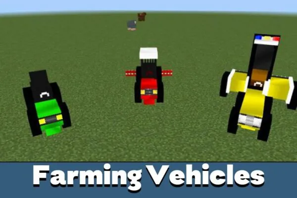 Farming Vehicles in Food Mod for Minecraft PE