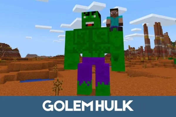 Golem Hulk Mod for Minecraft PE