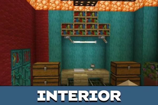 Interior from SpongeBob Map for Minecraft PE