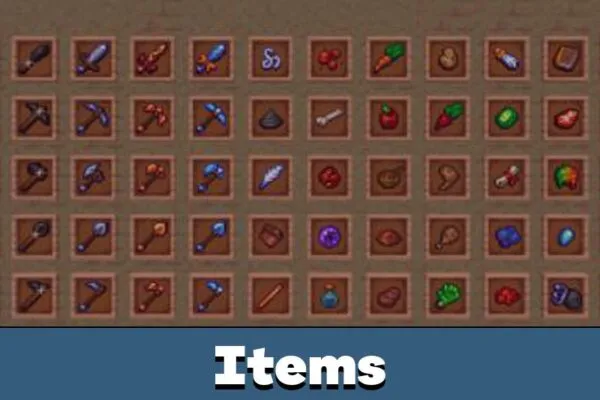 Items in Woodpecker Texture Pack for Minecraft PE