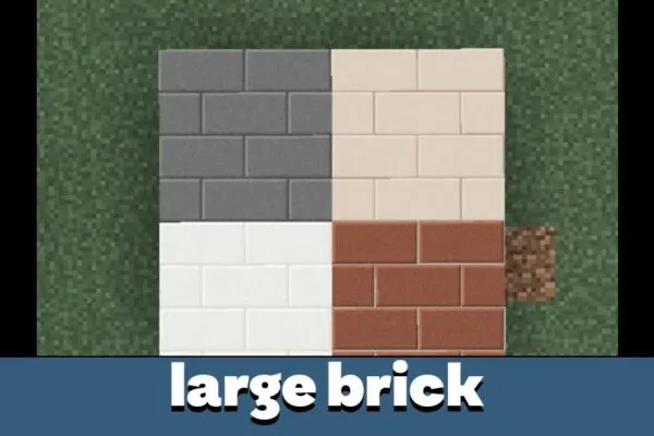 Large Brick in Brick Texture Pack for Minecraft PE