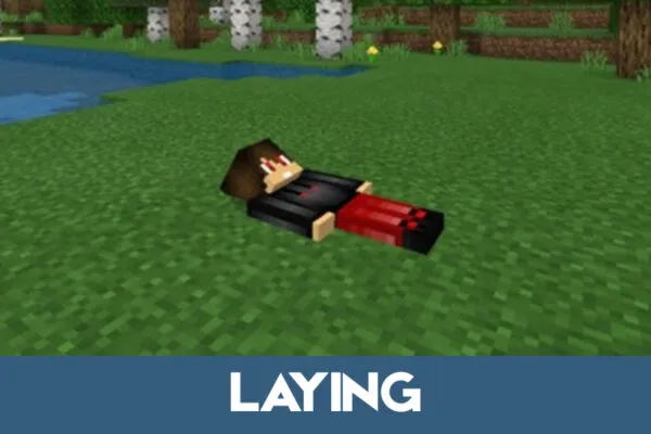 Laying Sit Mod for Minecraft PE