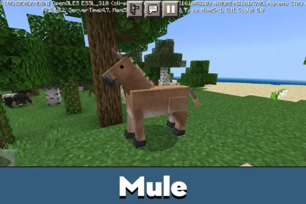 Mule in Horse Texture Pack for Minecraft PE