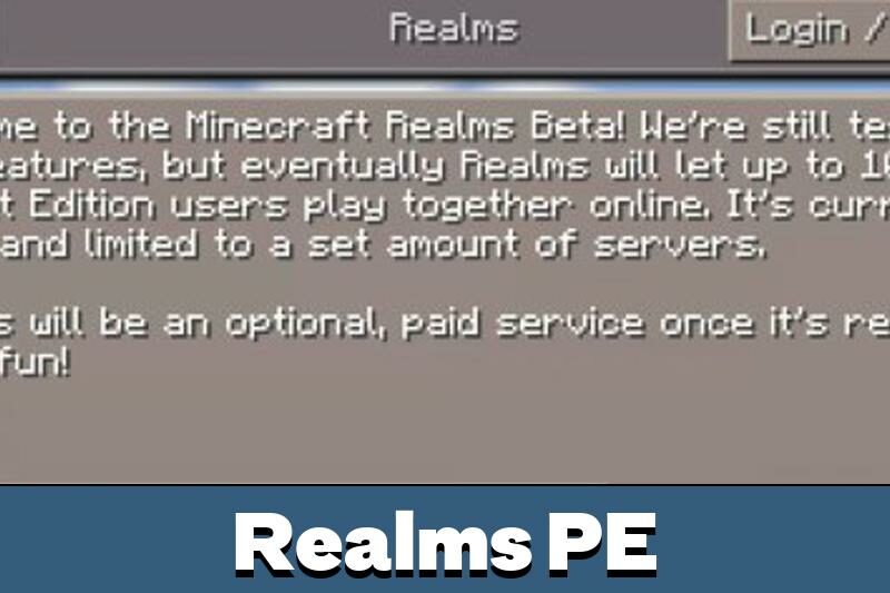 Minecraft: Pocket Edition 0.7.0 multiplayer realms list preview