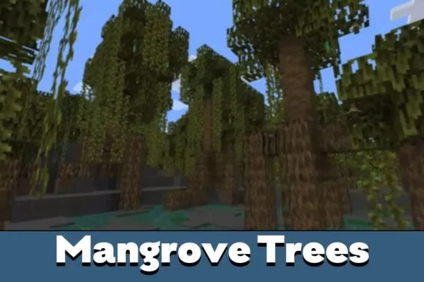 Mangrove Trees in Minecraft PE 1.19