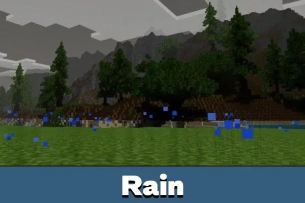 Rain in Enhanced Default Shaders for Minecraft PE