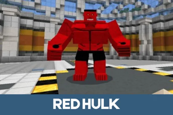 Red Hulk Mod for Minecraft PE