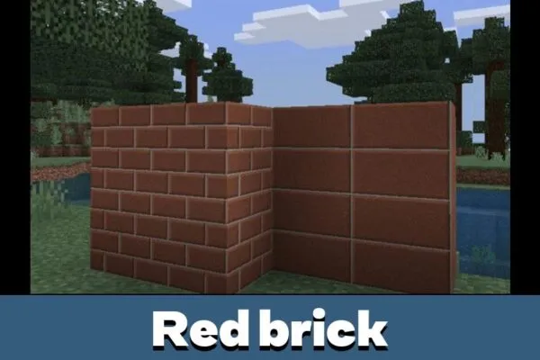 Red Brick in Brick Texture Pack for Minecraft PE