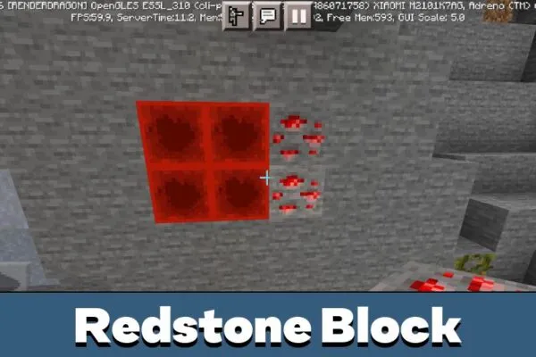 Block in Redstone Texture Pack for Minecraft PE