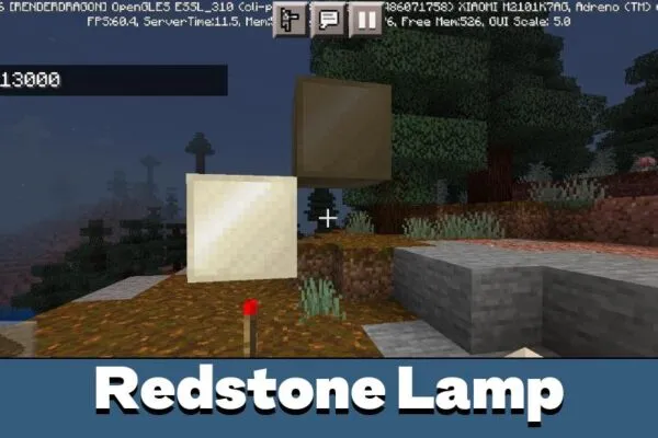 Lamp in Redstone Texture Pack for Minecraft PE