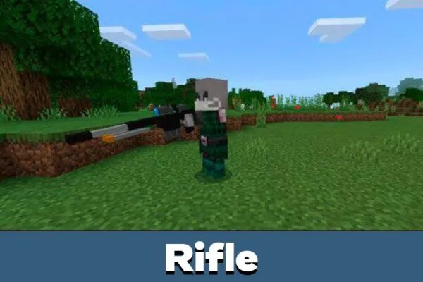 Rifle in Gun Texture Pack for Minecraft PE