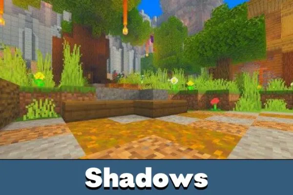 Shadows in Pisces PE Shaders for Minecraft PE