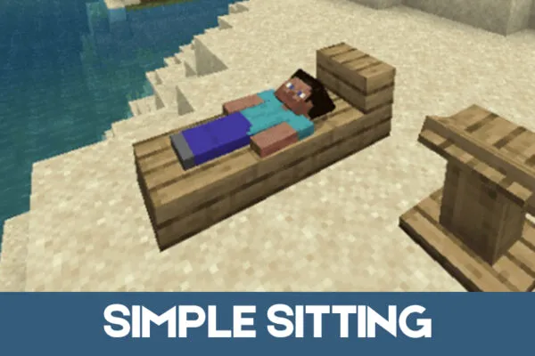 Simple Sitting Mod for Minecraft PE