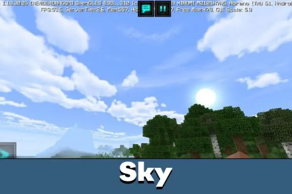 Sky in Tightfault Texture Pack for Minecraft PE