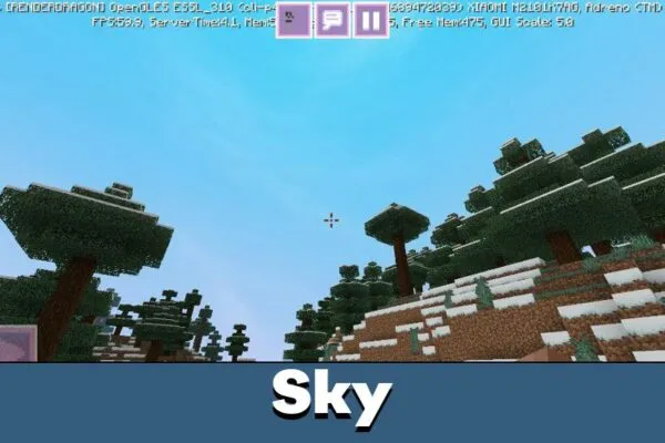 Sky in Vaporwave Texture Pack for Minecraft PE