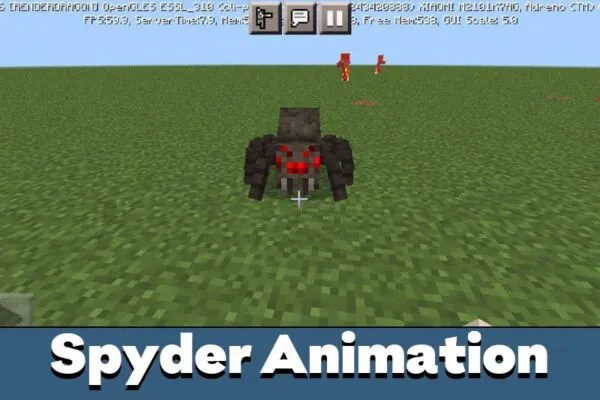 Spyder in Animated Texture Pack for Minecraft PE