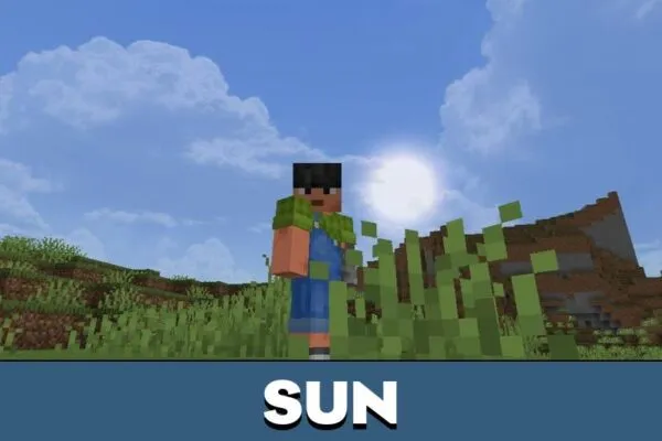Sun from Sky Texture Pack for Minecraft PE