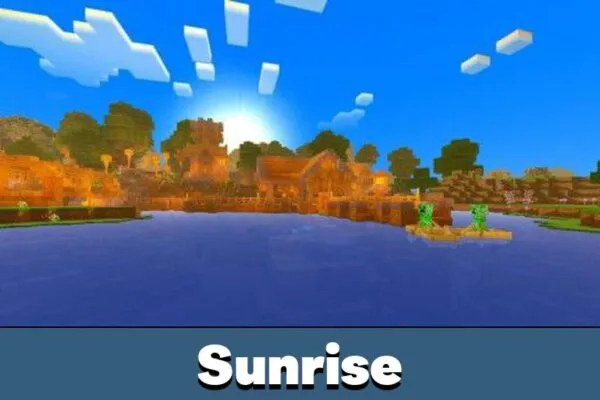 Sunrise in Pisces PE Shaders for Minecraft PE