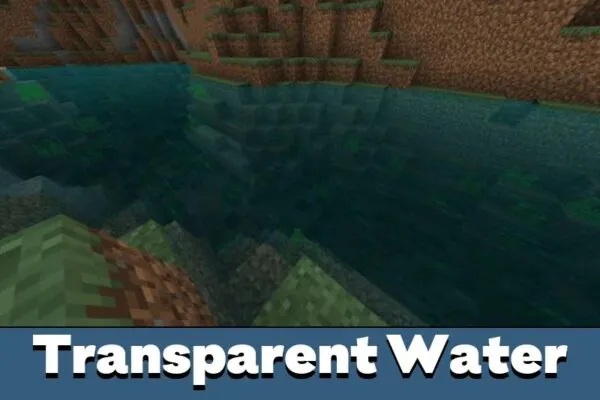 Transparent Water in Water Texture Pack for Minecraft PE