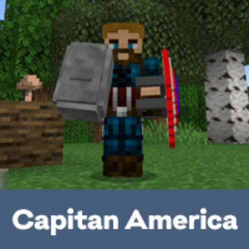 Captain America Mod for Minecraft PE