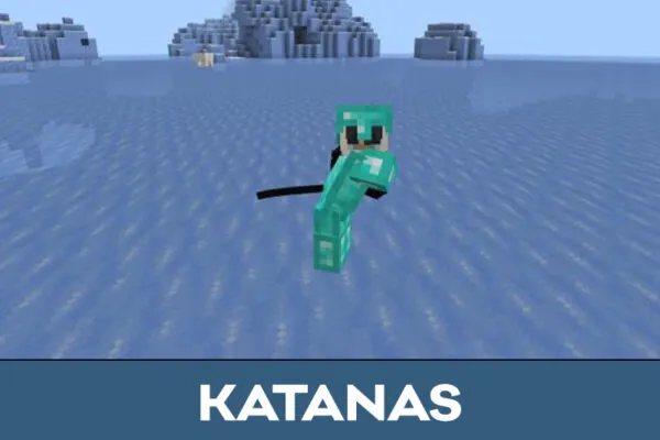 Katana sword Dual Wield Mod for Minecraft PE