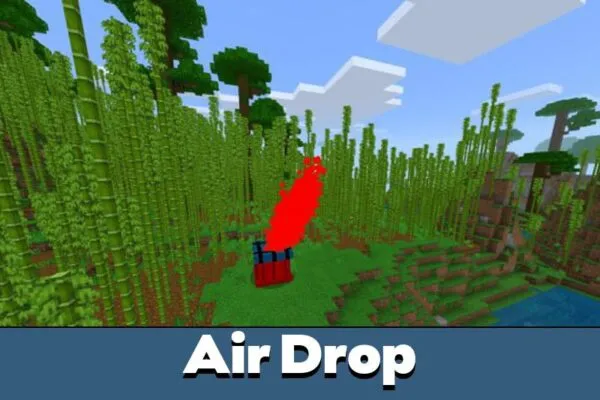 Air Drop in PUBG Mod for Minecraft PE