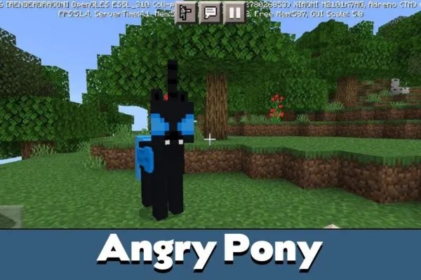 Angry Pony in My Little Pony Mod for Minecraft PE