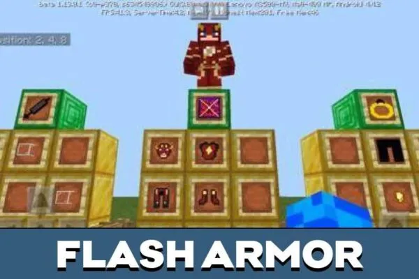 Flash armor Mod for Minecraft PE