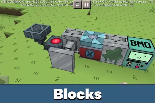 Blocks in Adventure Time Texture Pack for Minecraft PE