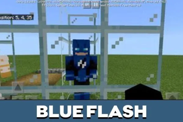 Blue Flash Mod for Minecraft PE