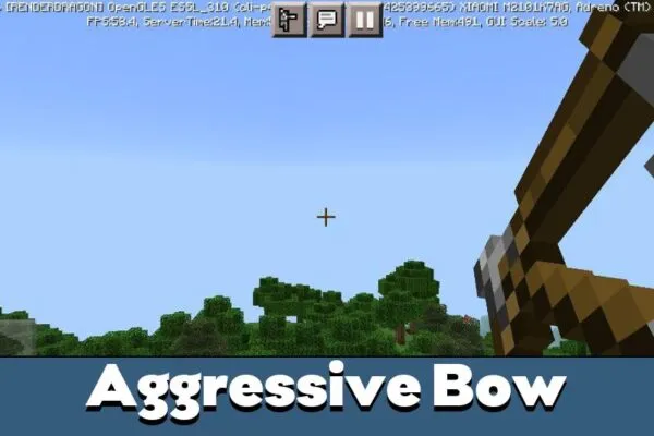 Bow in Aggresive Weapons Texture Pack for Minecraft PE