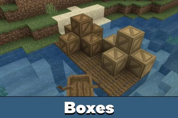 Boxes in Decocraft Mod for Minecraft PE