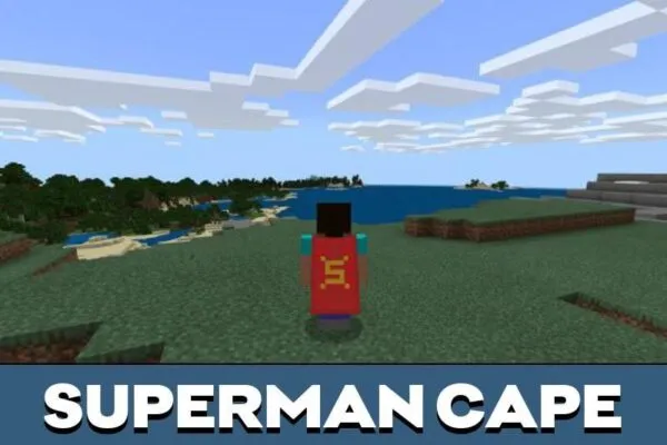 Superman cape Mod for Minecraft PE