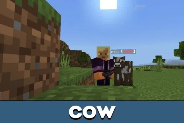 Cow from Health Bar Mod for Minecraft PE